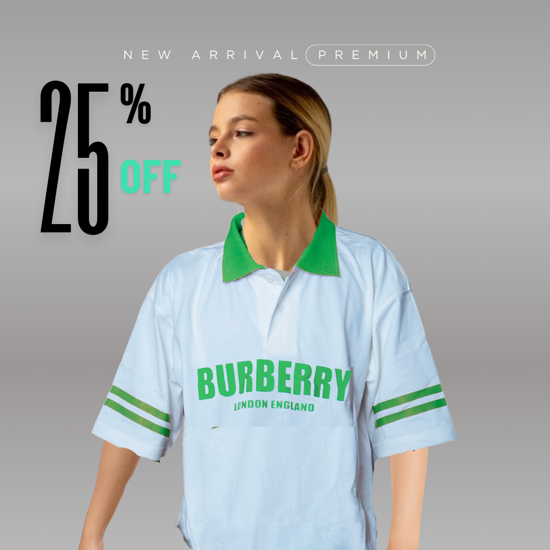 Burberry London Classic Polo Tee Drop shoulder