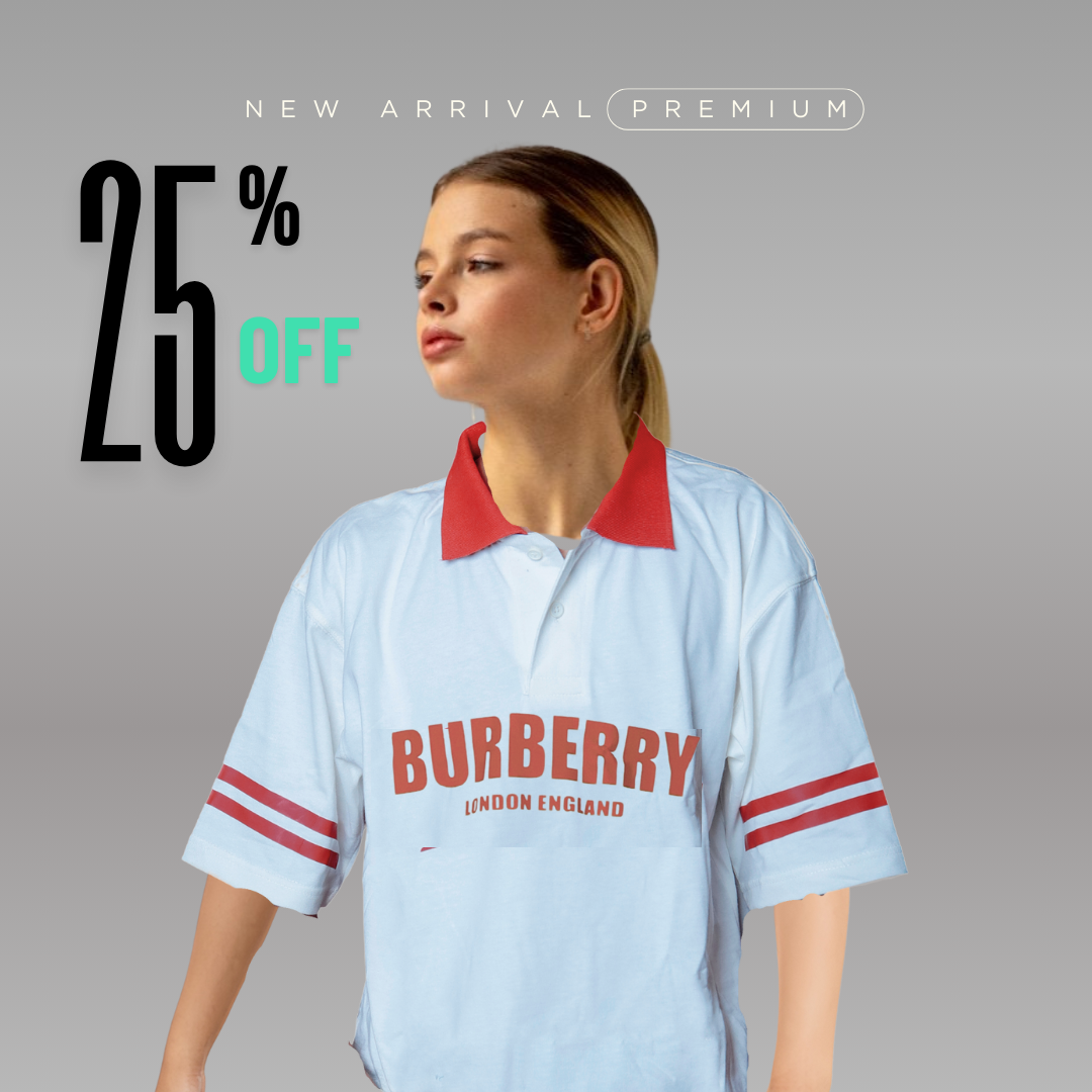 Burberry London Classic Polo Tee Drop shoulder