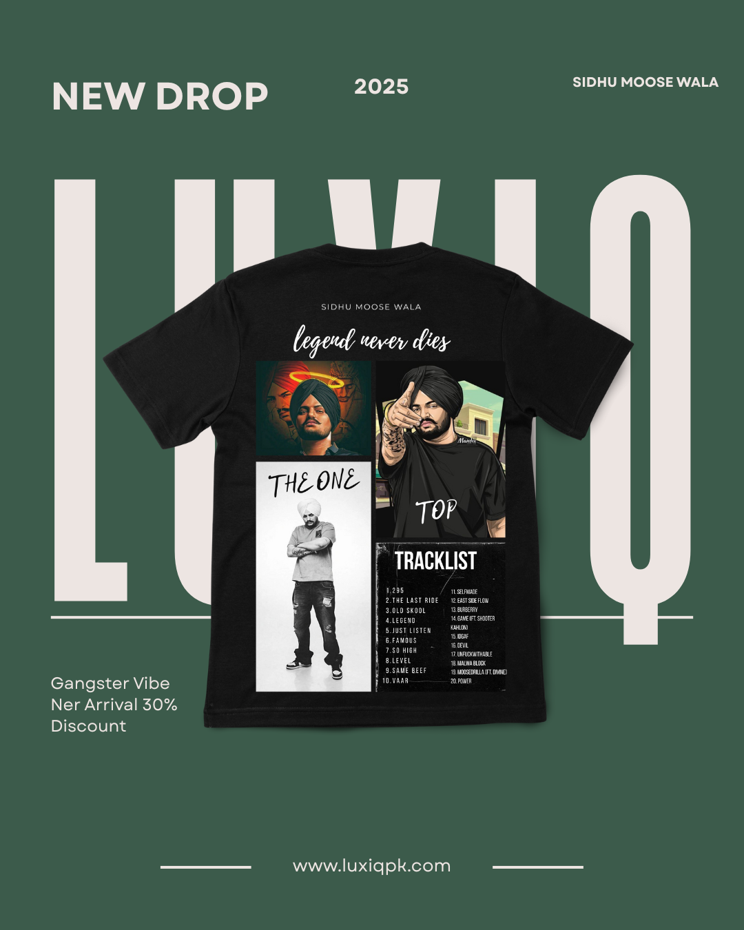 "Legend Never Dies" Tribute Graphic Tee – Drop Shoulder
